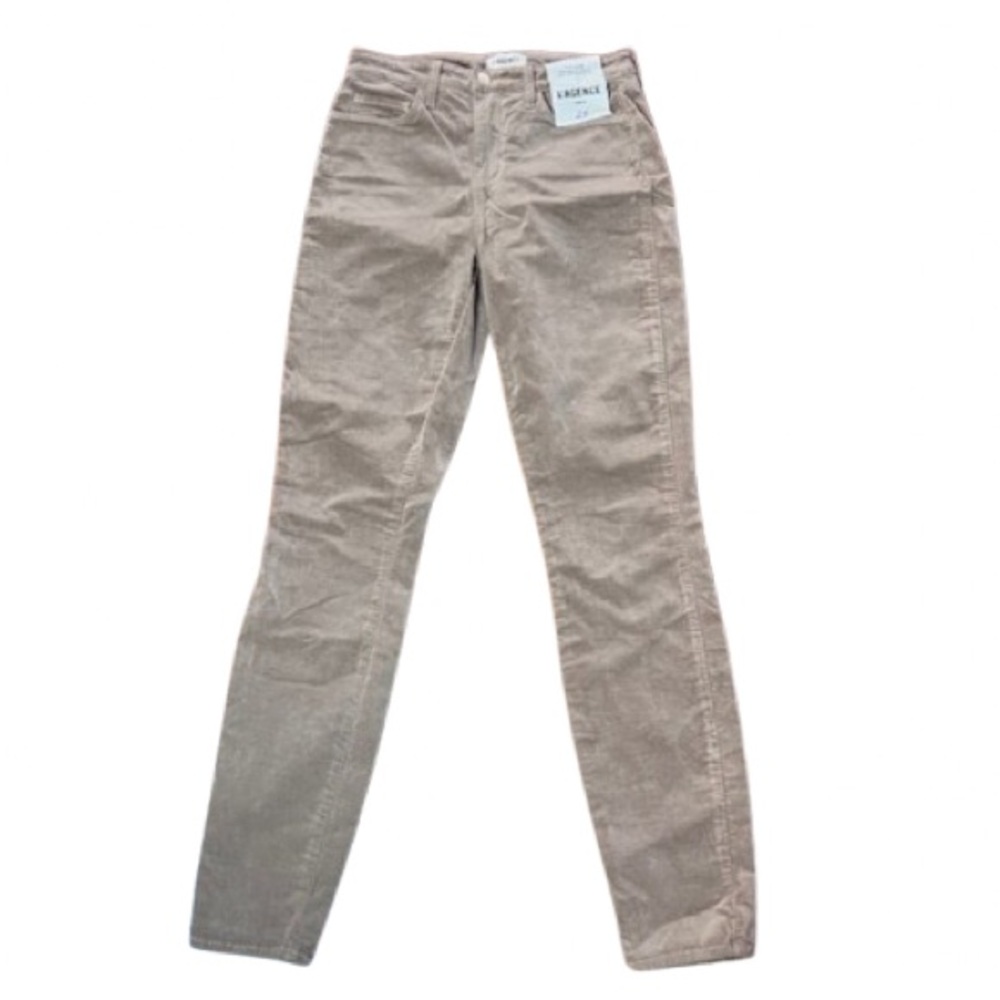 L’Agence Monique Ultra High Rise Skinny Corduroy Pants Dark Cappuccino Size 24